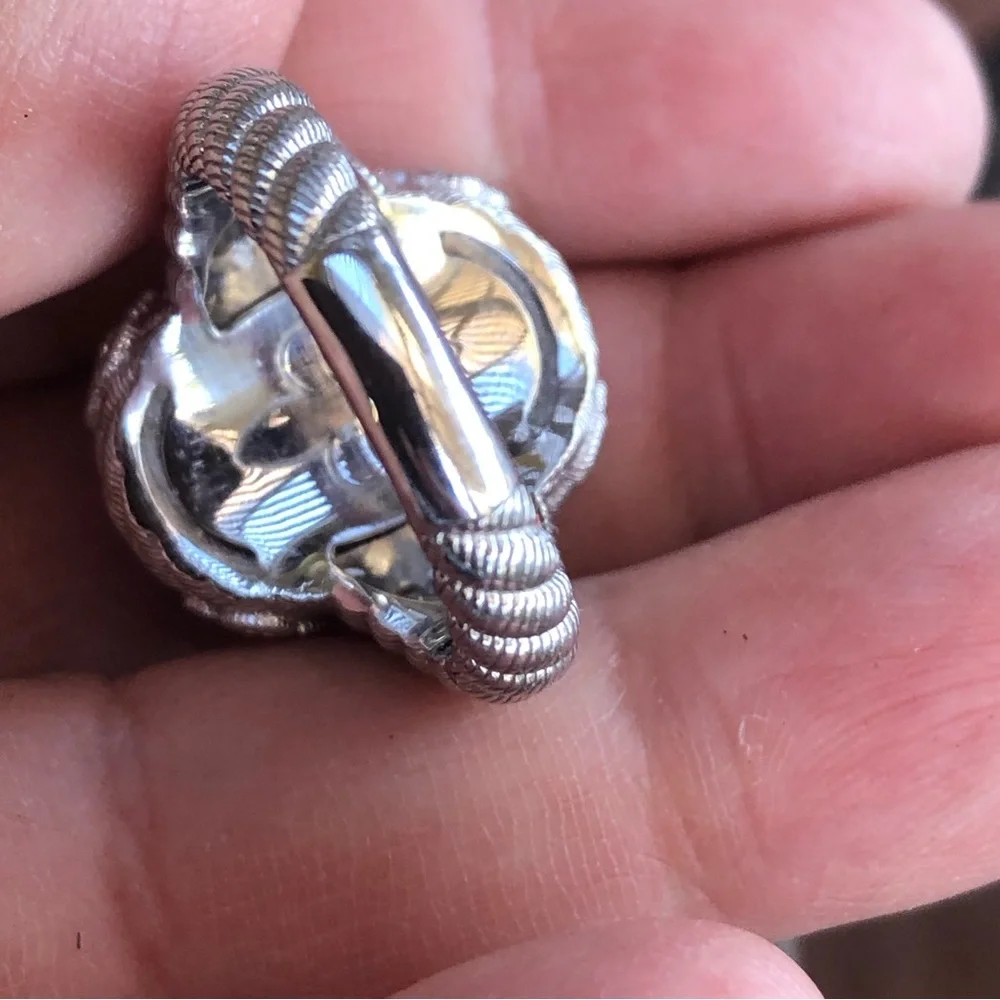 Judith Ripka Sterling Diamonique  Doublet Ring 8